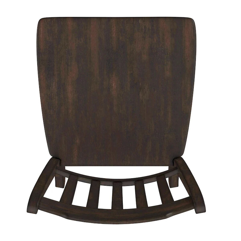 Chaises de salle à manger en bois à lattes (lot de 2)