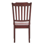 Chaises de salle à manger en bois à dossier à lattes