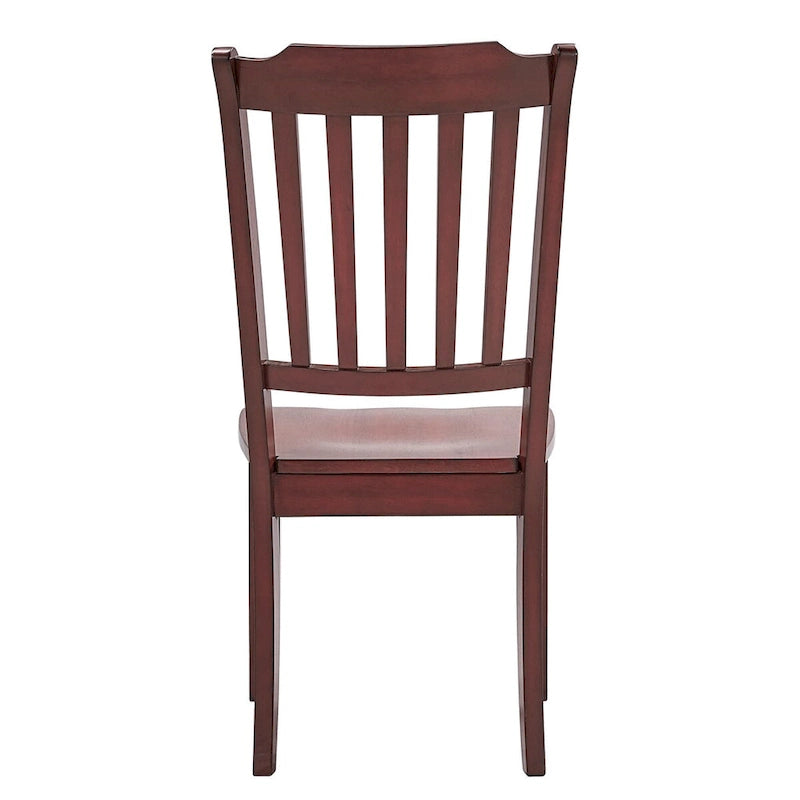 Chaises de salle à manger en bois à lattes (lot de 2)