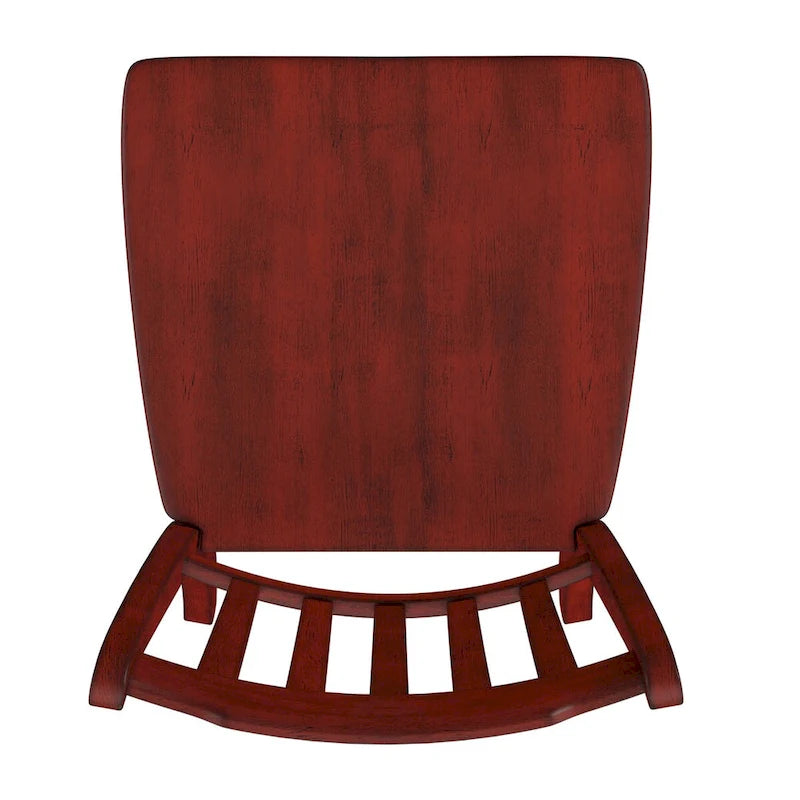 Chaises de salle à manger en bois à lattes (lot de 2)