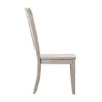 Chaises de salle à manger en bois à dossier à lattes