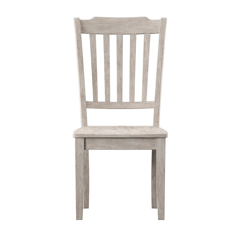 Chaises de salle à manger en bois à lattes (lot de 2)