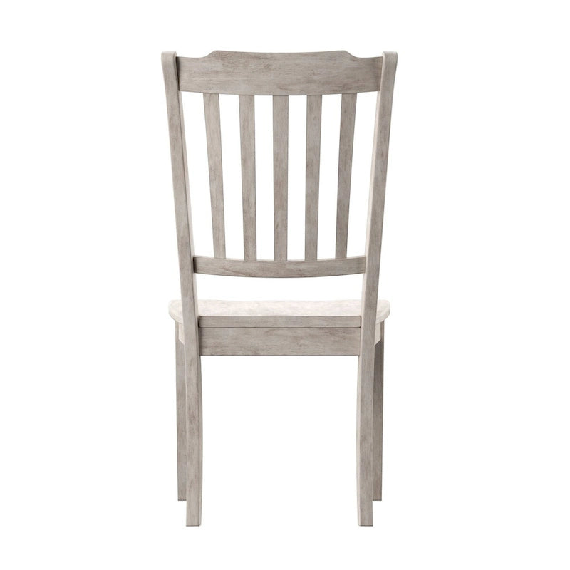 Chaises de salle à manger en bois à lattes (lot de 2)