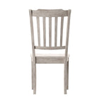 Chaises de salle à manger en bois à dossier à lattes