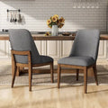 Chaises de salle à manger Leopold en bois massif (lot de 2)