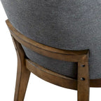 Chaises de salle à manger arrondies en bois massif Leopold