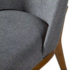 Chaises de salle à manger arrondies en bois massif Leopold