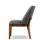 Chaises de salle à manger arrondies en bois massif Leopold