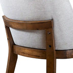 Chaises de salle à manger arrondies en bois massif Leopold