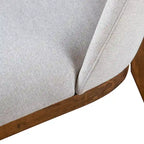 Chaises de salle à manger arrondies en bois massif Leopold